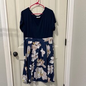 Floral Navy Dress